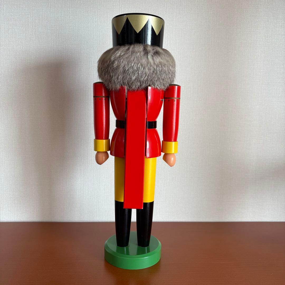 ドイツ エルツ山地 くるみ割り人形 王様 高さ35cm legler製
