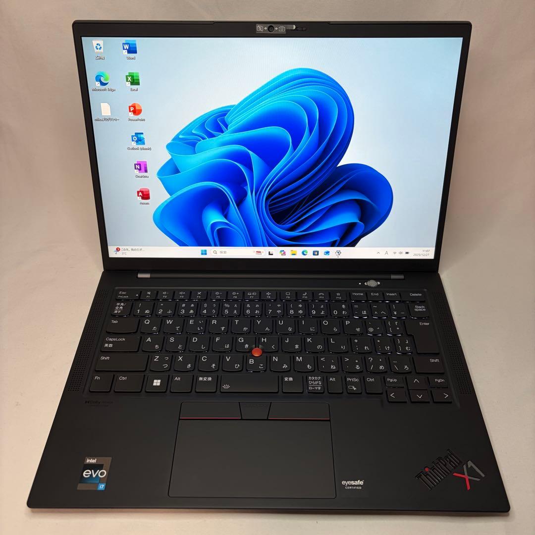 美品 Lenovo X1 Gen10 12世代 i7 16GB 512 オフィス