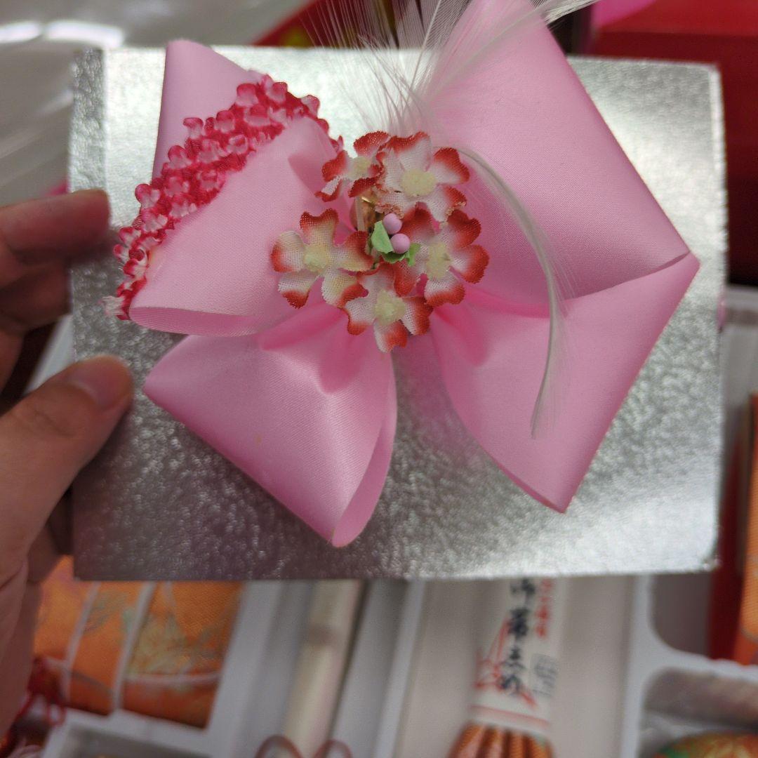 七五三 はこせこセット オレンジ　未使用18センチ　タグ付き　訳あり