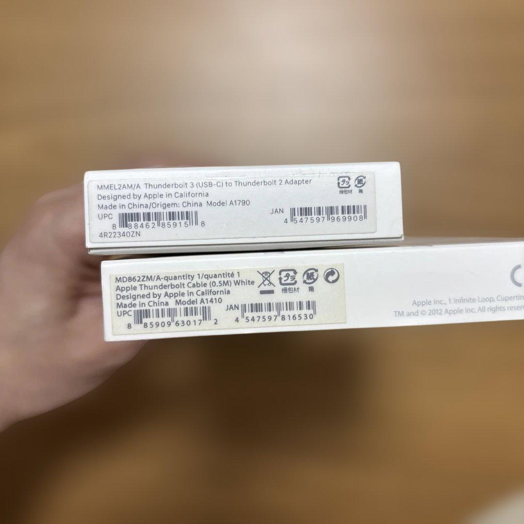 Apple Thunderbolt 変換アダプタ ケーブルセット