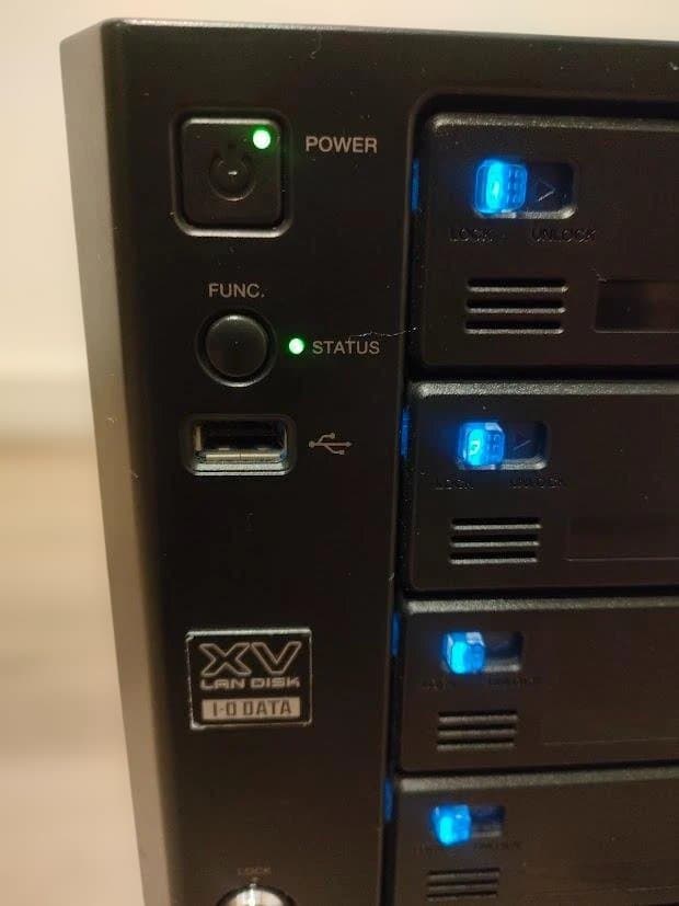 外付けハードディスク・ドライブ I-O DATA NAS LAN DISK 8TB HDL-XV8W