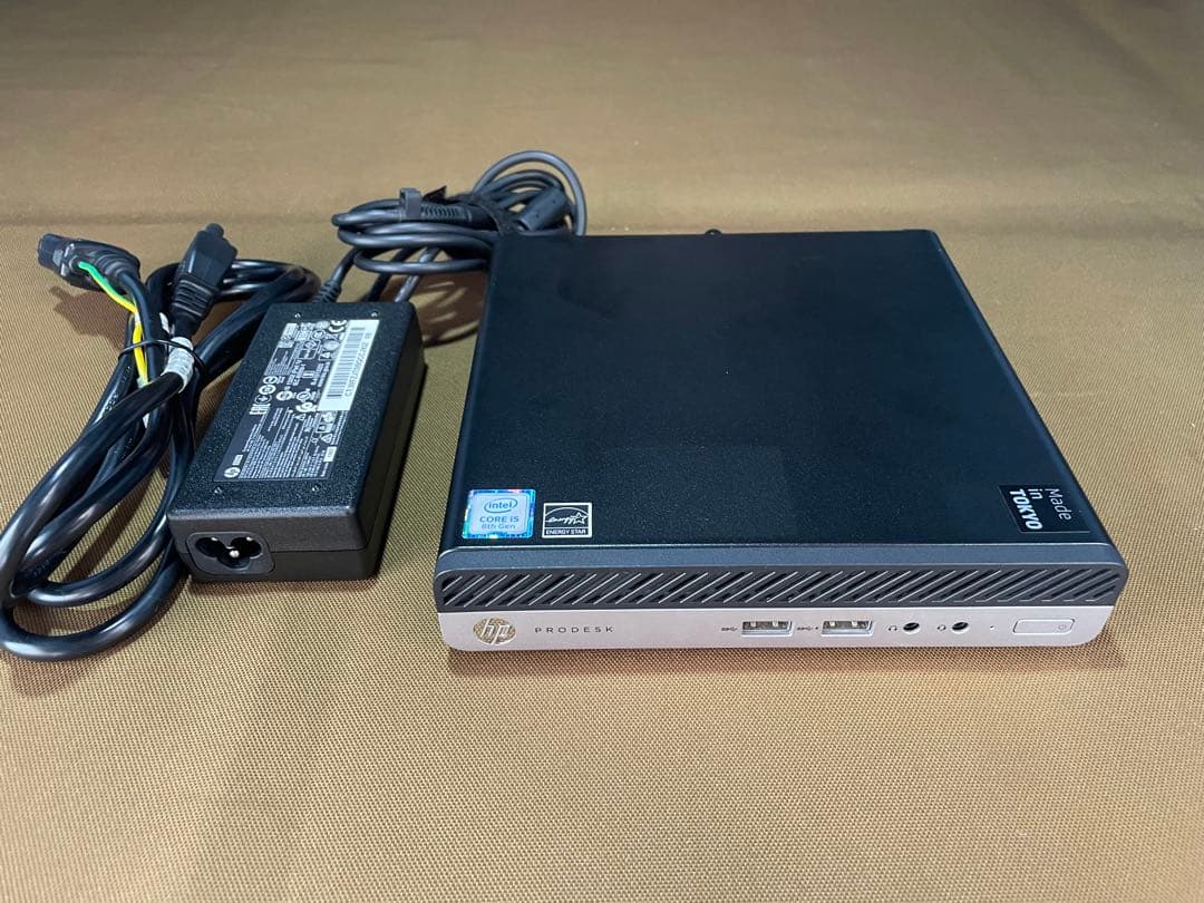 HP Prodesk 400 第8世代i5 超小型ミニPC SSD＋HDD