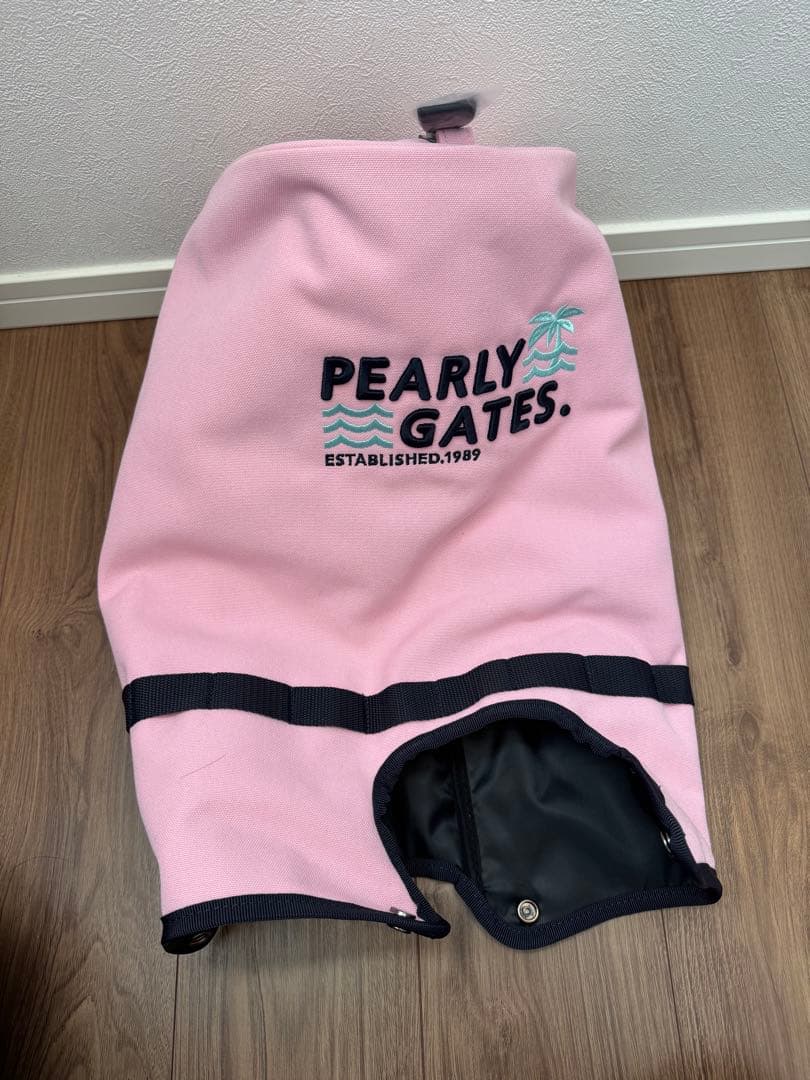 【中古】PEARLY GATES ピンク キャディバッグ、新品定価85800円
