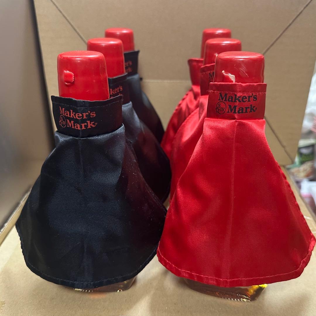メーカーズマーク350ml×6本 装飾用マント6個付き【新品・未開封】
