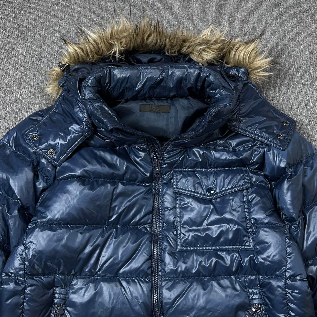 00s UNIQLO y2k アーカイブ ファー付き ダウンジャケット パーカー