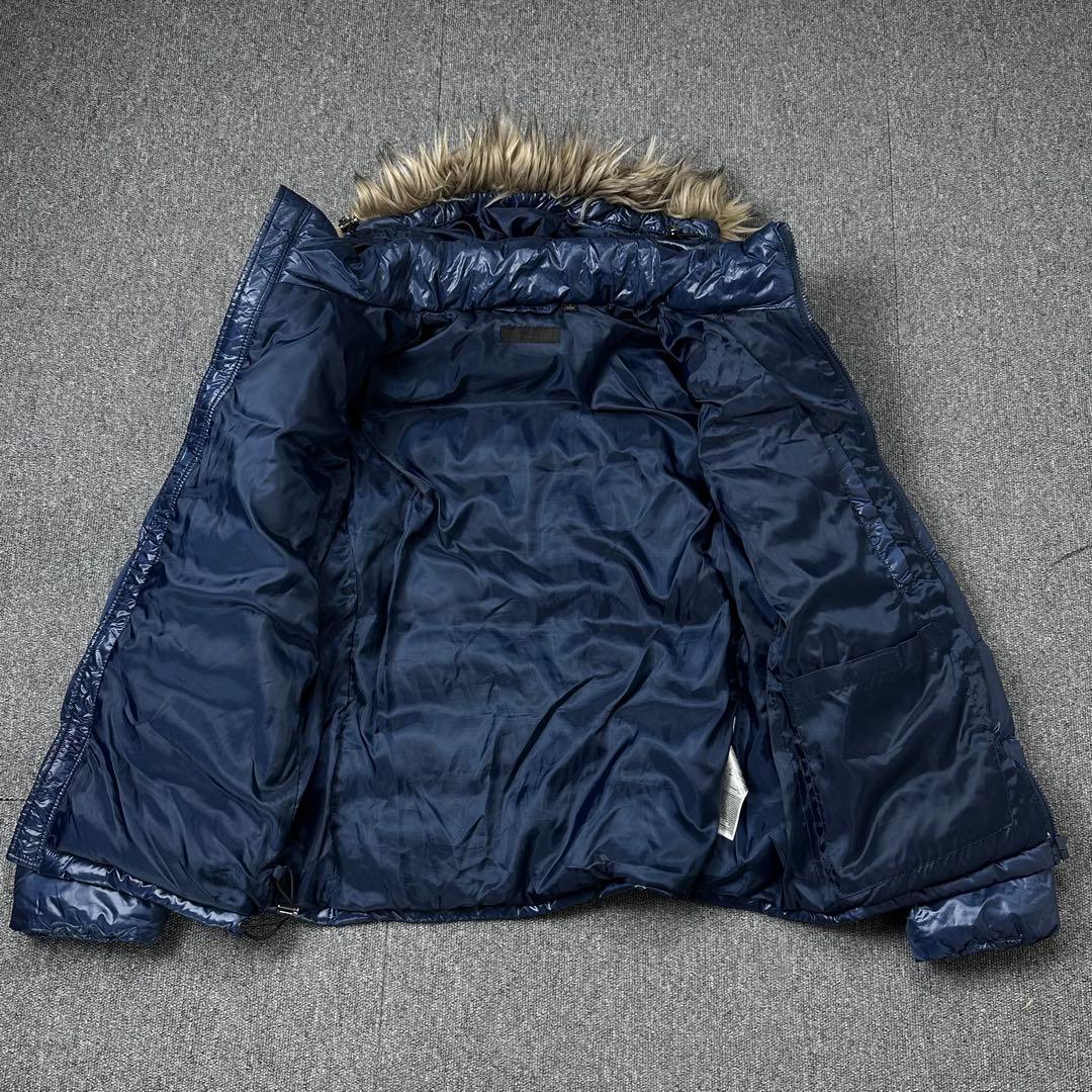 00s UNIQLO y2k アーカイブ ファー付き ダウンジャケット パーカー