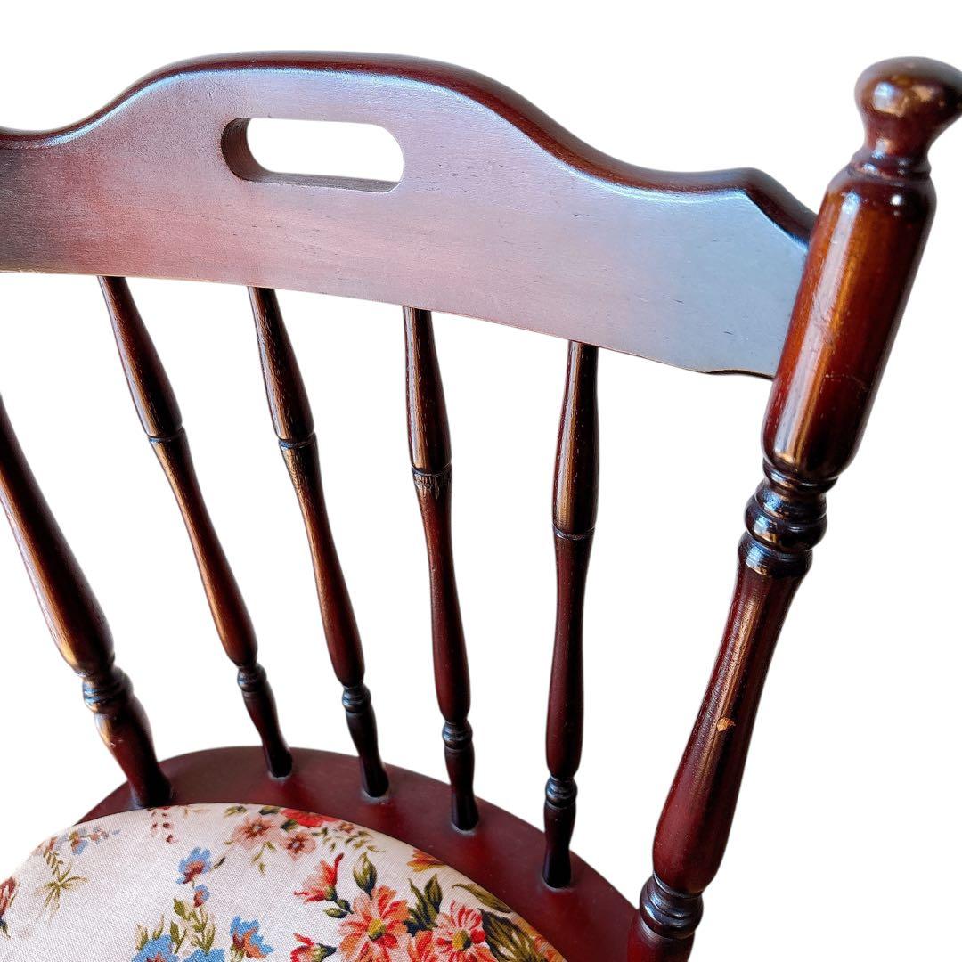 【ちひろ】② MIKIMOKU 2脚セット　椅子　花柄　ヴィンテージ　イス