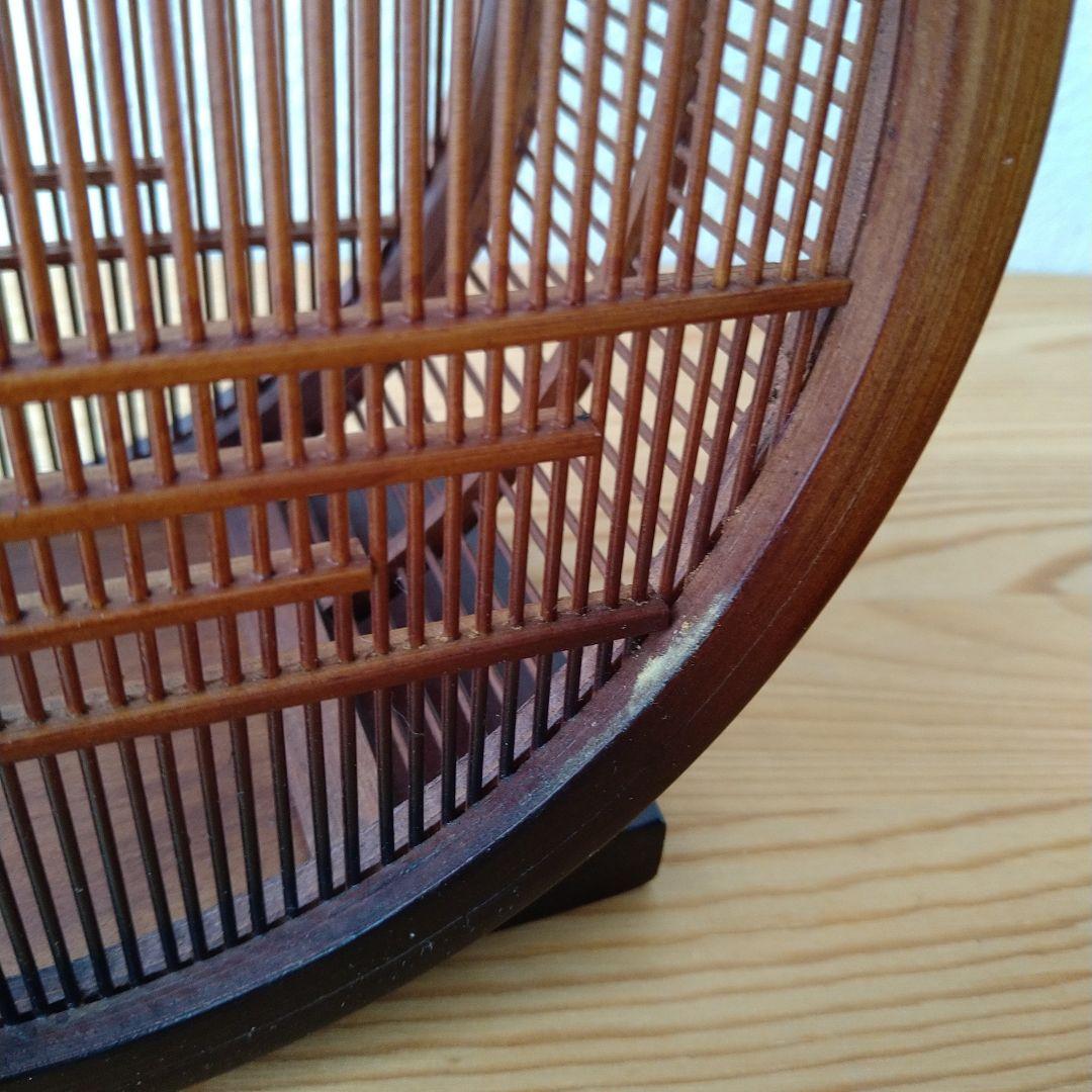 駿河竹千筋細工 花暦 木製竹工芸品 花瓶