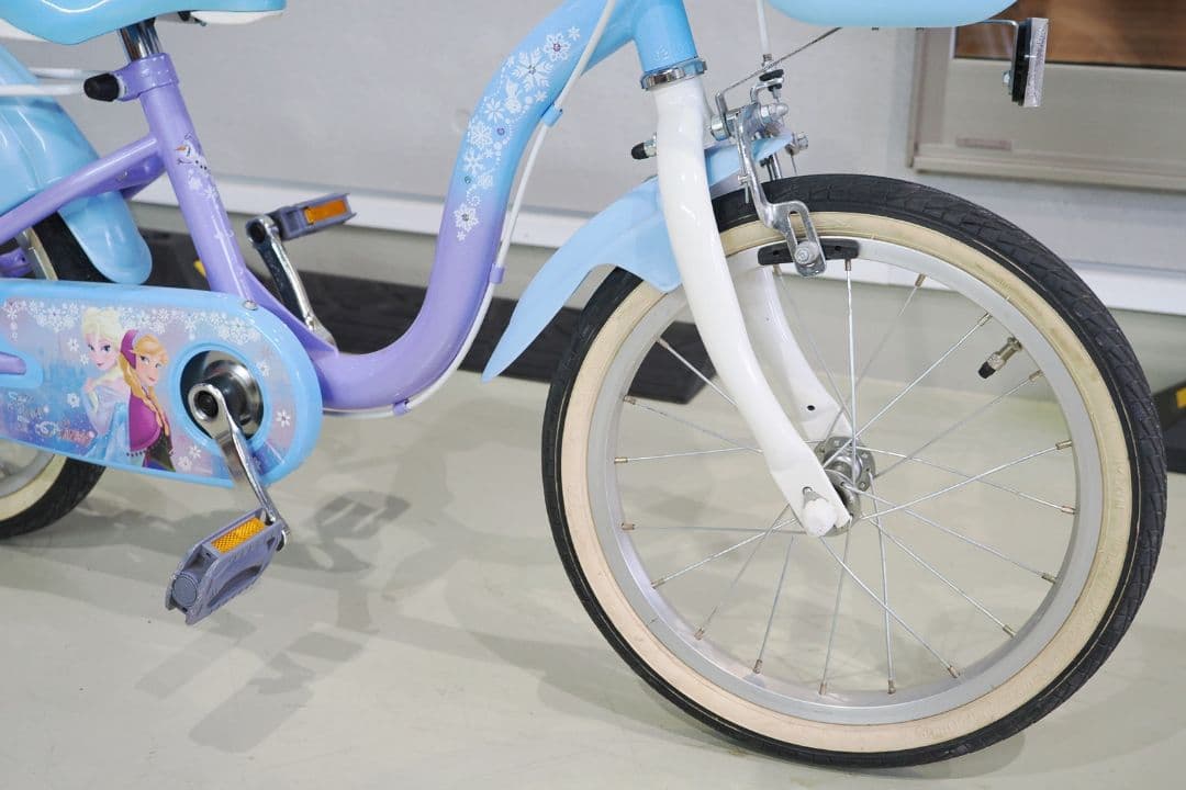 川越市 直接渡し アナと雪の女王 子供用自転車 16インチ　美品