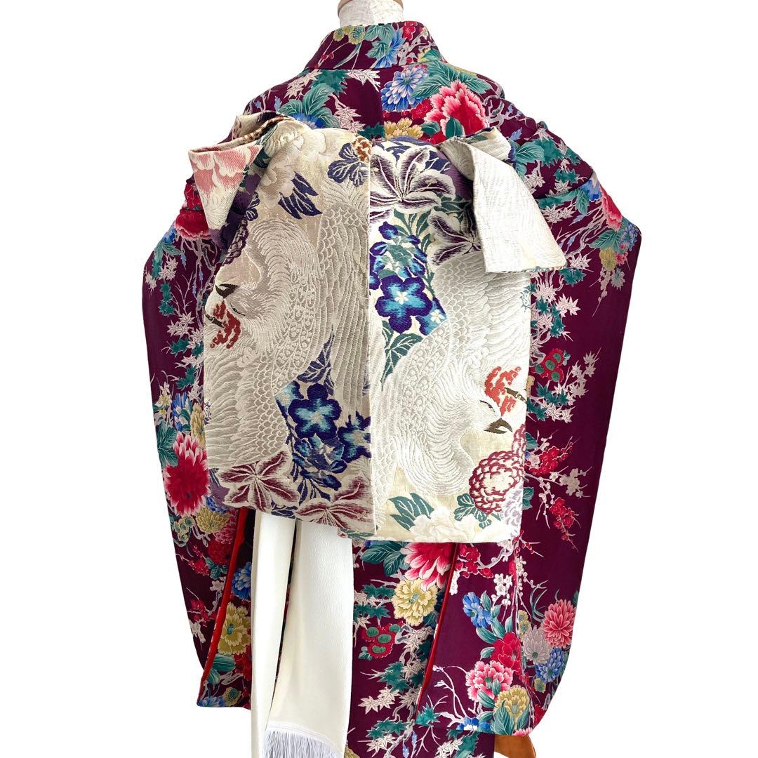 アンティーク 7歳 女の子 子供着物 七五三 アンティーク着物 NO4