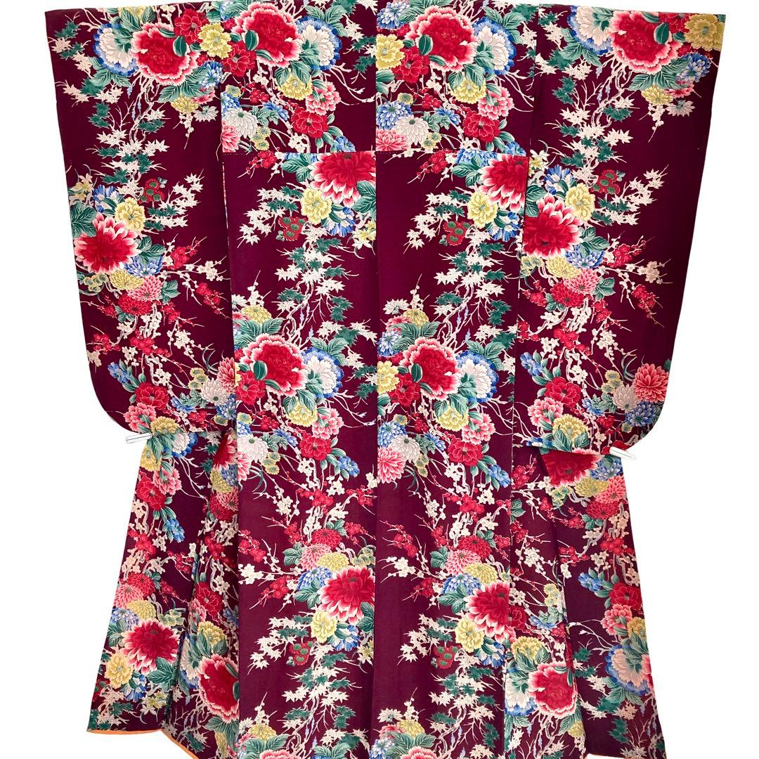 アンティーク 7歳 女の子 子供着物 七五三 アンティーク着物 NO4