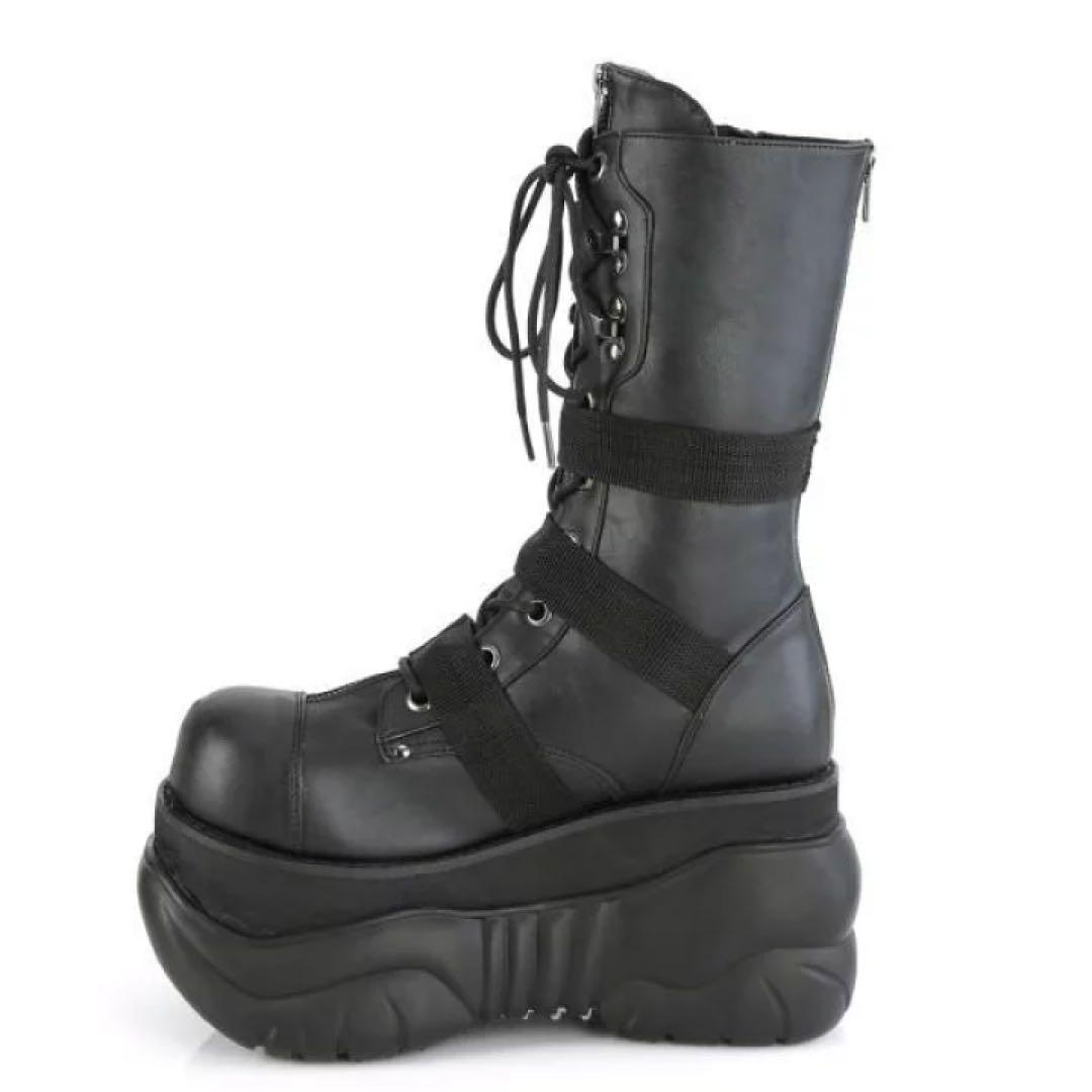 新品未使用⭐️Demonia デモニア 厚底ブーツ 黒24cm M6