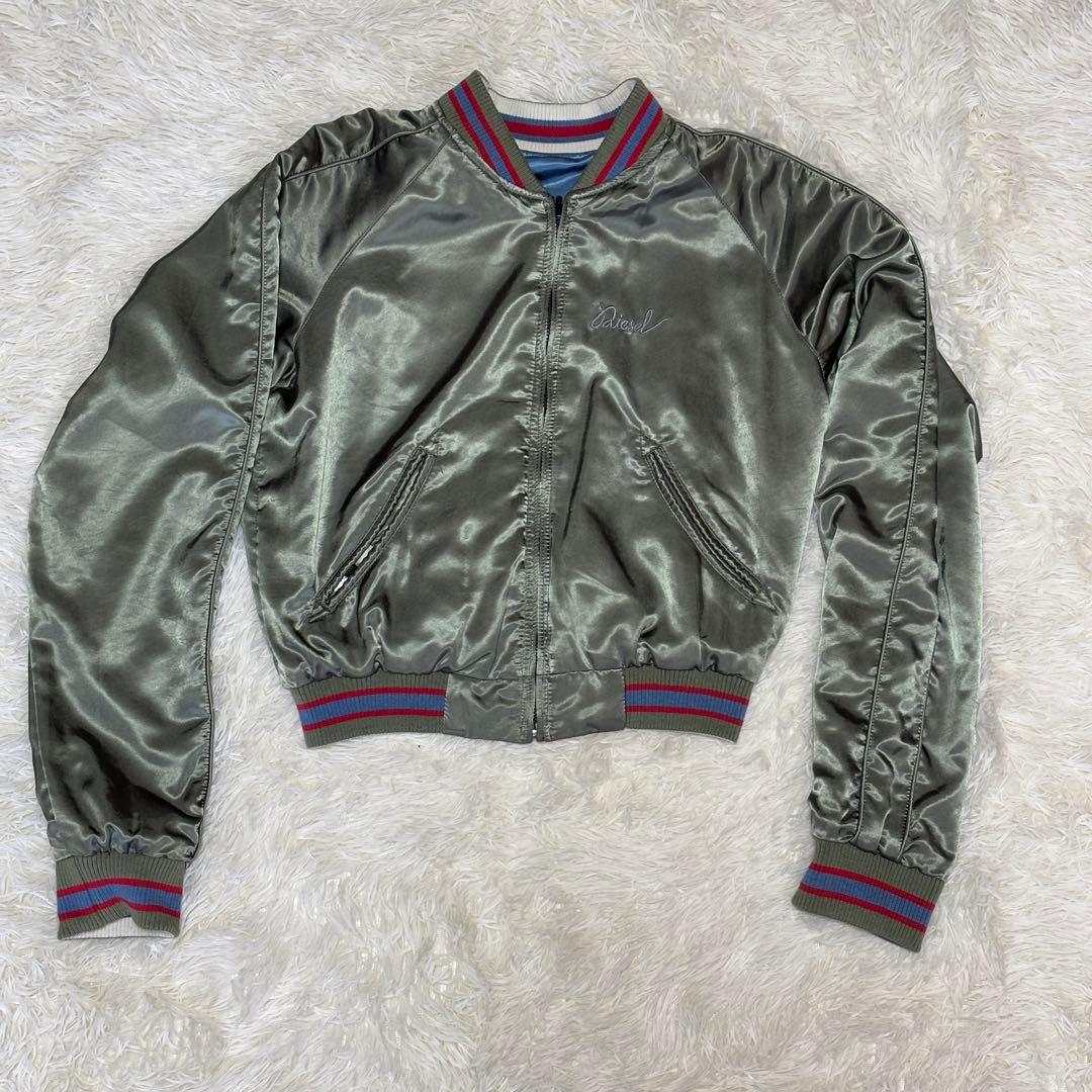 【美品】DIESEL ディーゼル レディース リバーシブル ブルゾン 刺繍