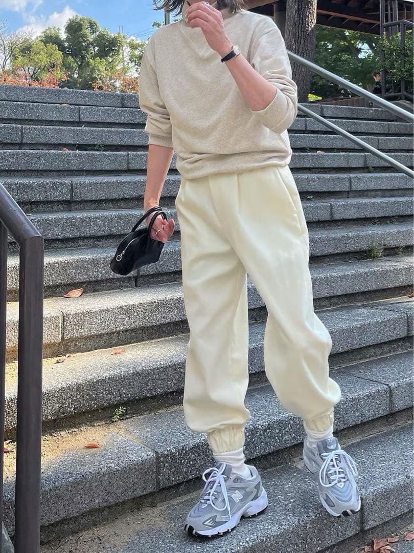 BASERANGE NAPE SWEAT SHIRT ベースレンジ アイボリー