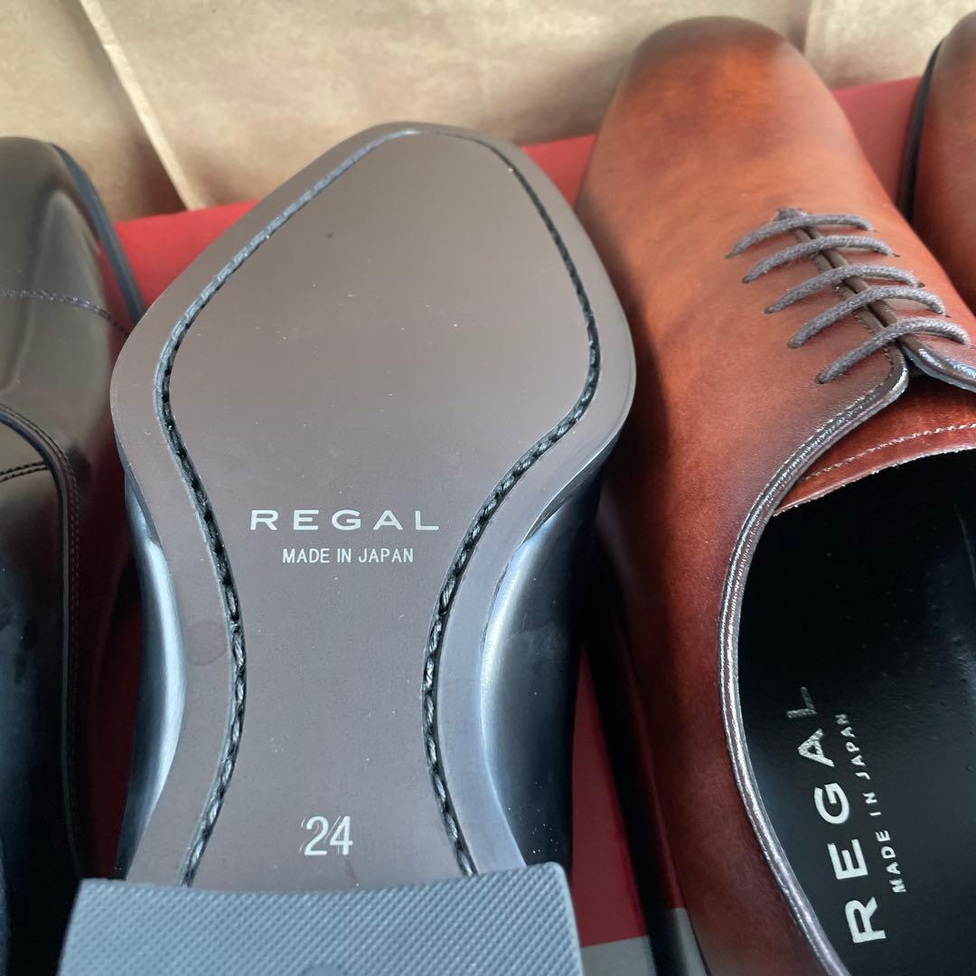 リーガル　911Rブラック　24GLブラウン　24CM 2足セット