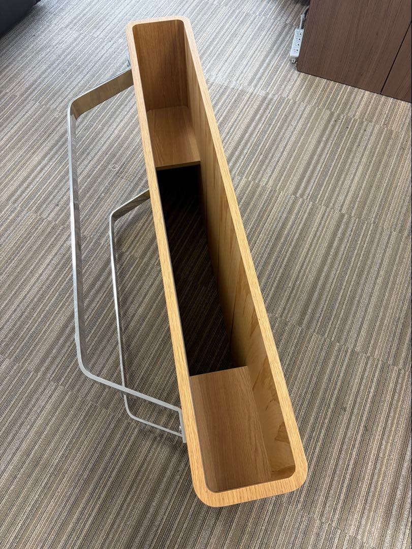 ナチュラルウッド センターテーブル 収納付き