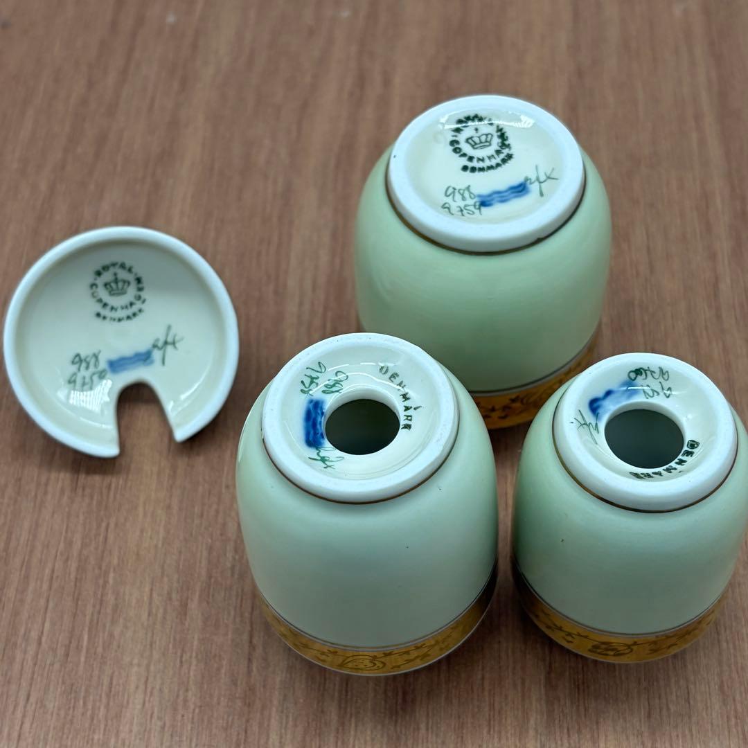 ロイヤルコペンハーゲン ダグマー ポット シュガー ソルト ペッパー
