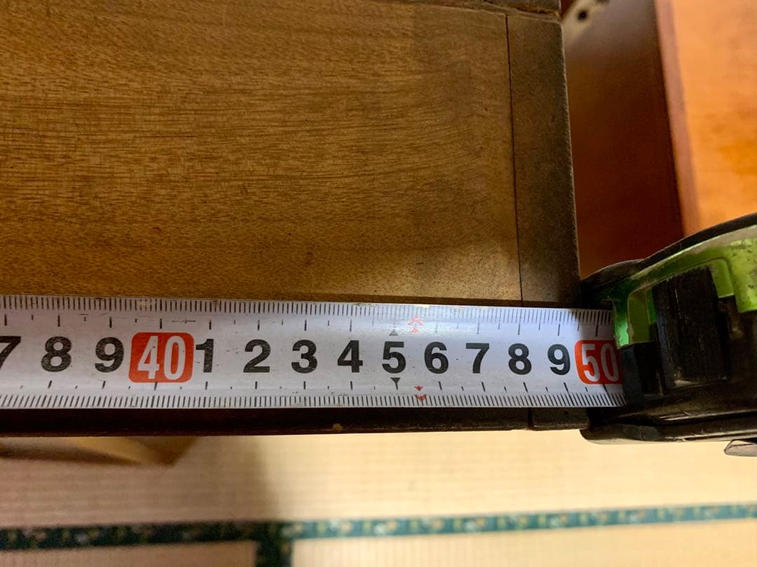 ☆【ダイヤガラス】引戸食器棚 水屋箪笥 昭和レトロ アンティーク 5段 木製