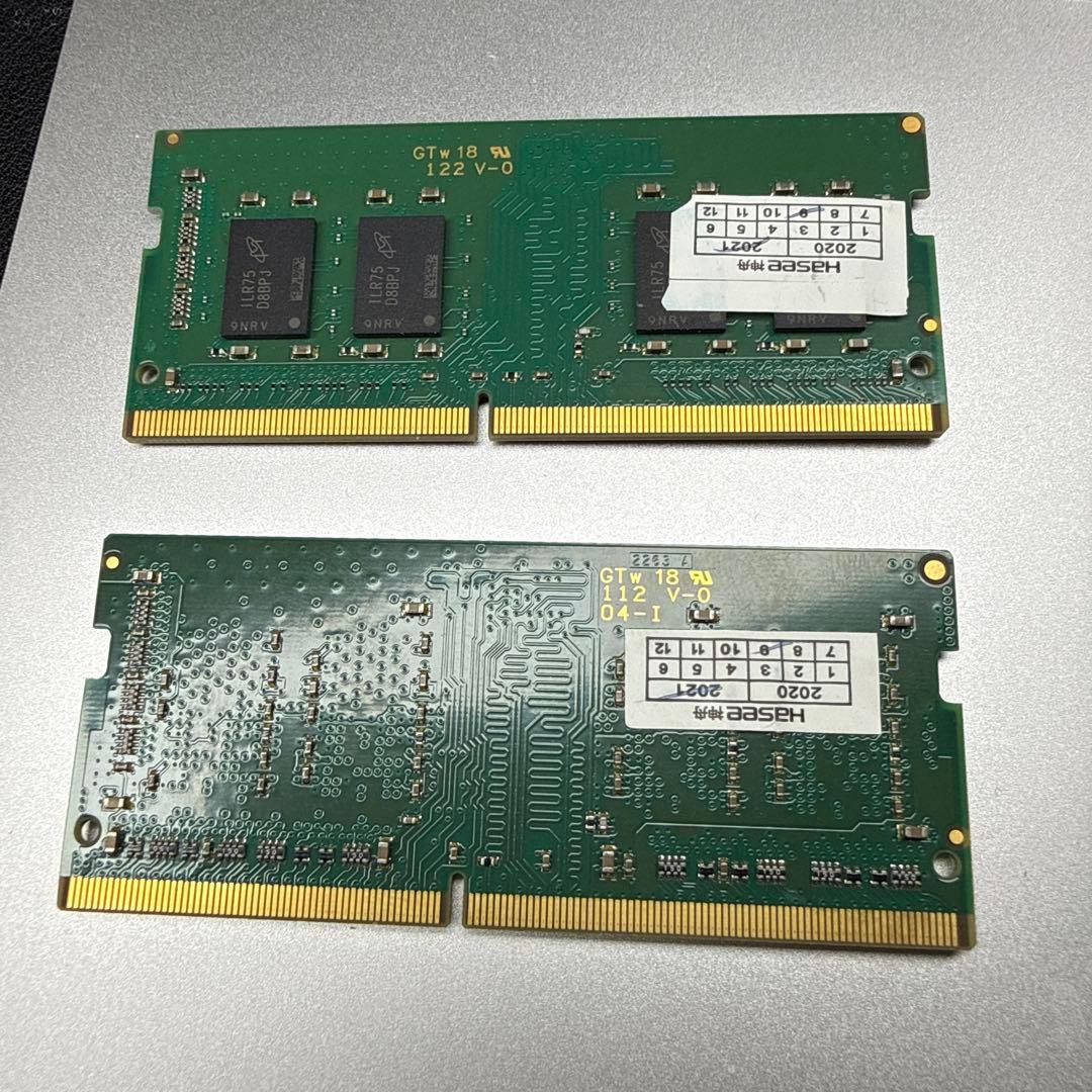Crucial 16GB（8Gx2）DDR4-3200 SODIMM メモリ