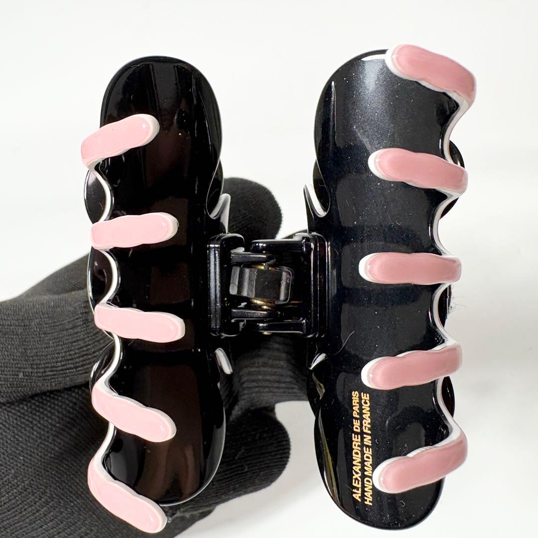 アレクサンドルドゥパリ　カメリアクリップ　ピンク　ビジュー　ヘアクリップ