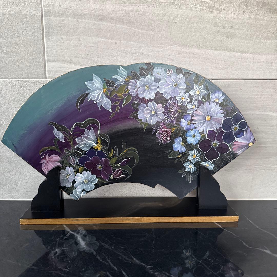 トールペイント (アッセンデルフト)扇置物、プレート