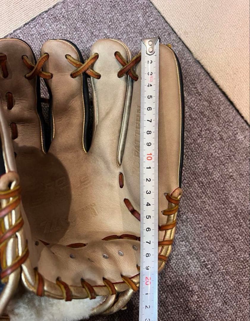 ZETT 軟式用グローブ ネイビー/ベージュ　プロステータス　限定　源田モデル