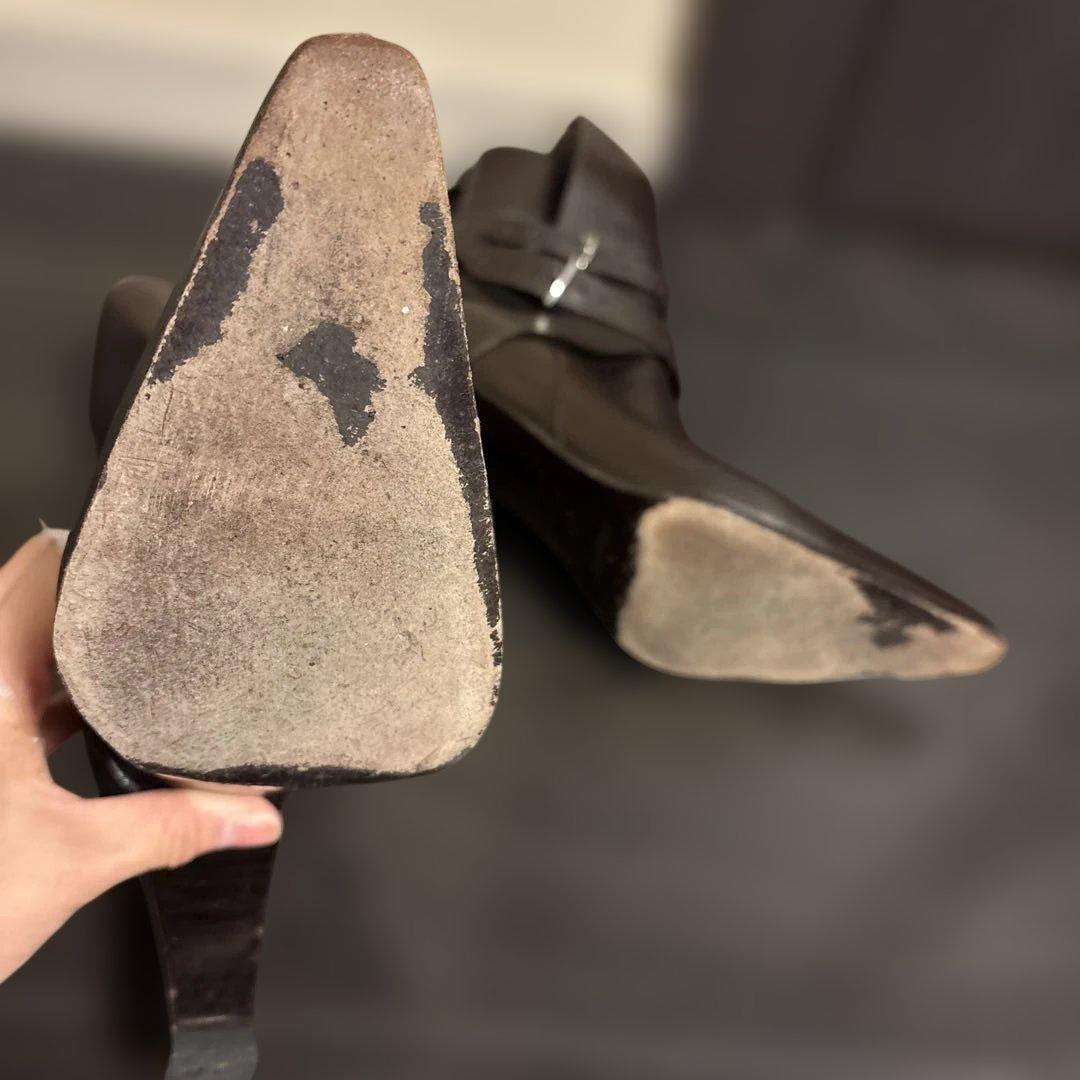 Hermes ダークブラウン ブーツ