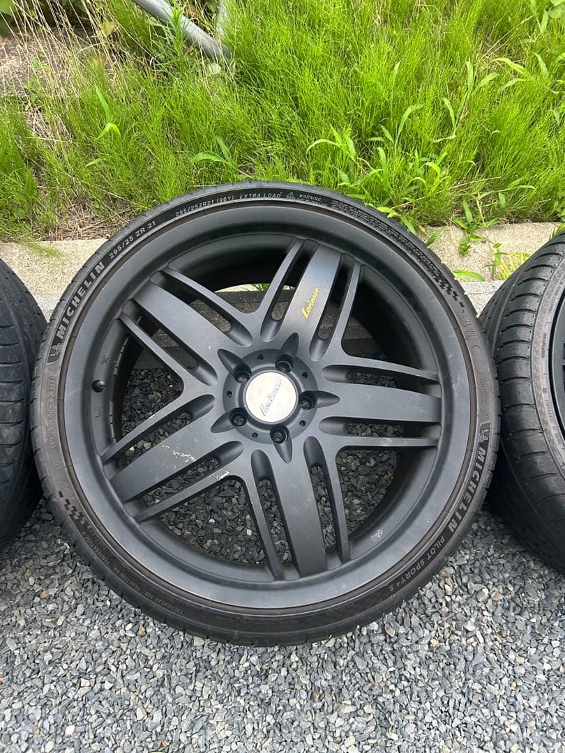 21インチ マットブラック ホイールセット