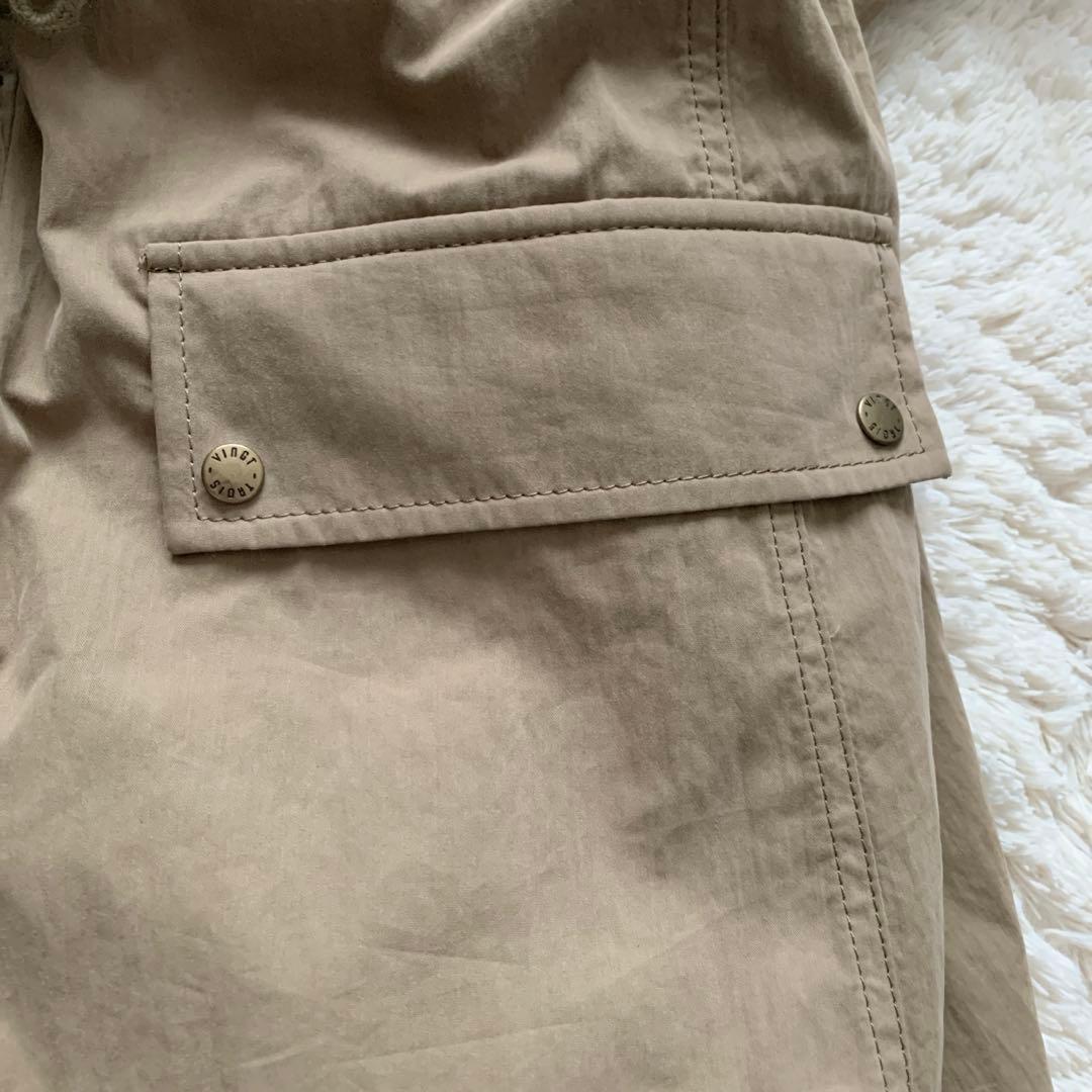 23区 モッズコート ベージュ サイズ44 ラクーンファー　ダブルジップ