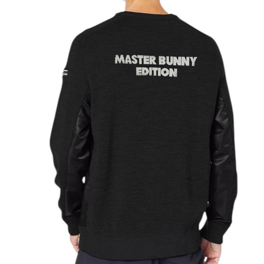 極美品★マスターバニーエディション クルーネック ナイロンニット 5(L) 黒