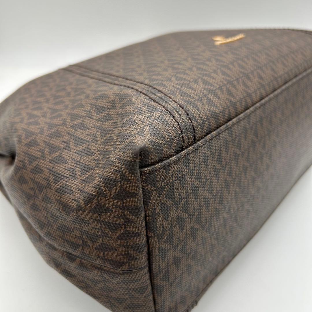 未使用級　マイケルコース　ショルダーバッグ　2way　pvc　MK柄　ロゴ　A4