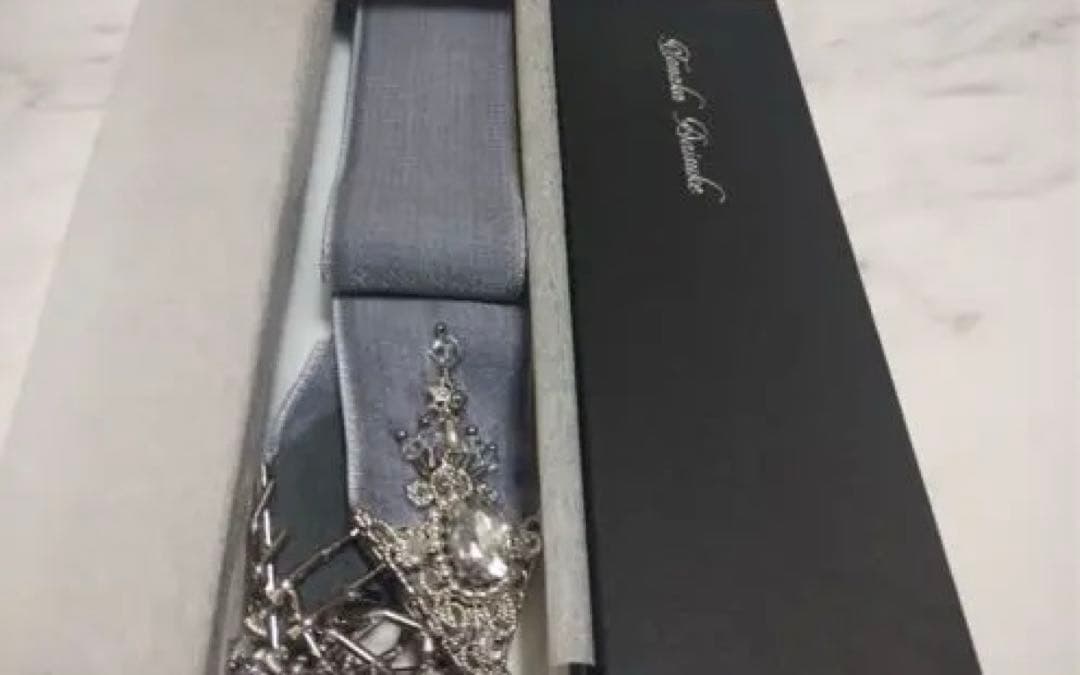 ヘアアクセサリー tanakadaisuke velvet ribbon Lavendergray