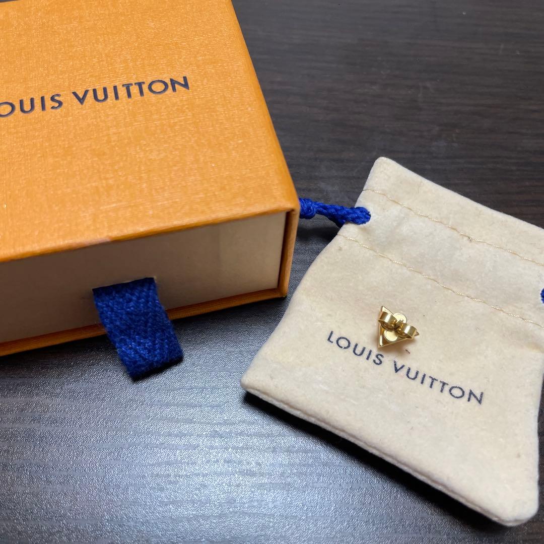 ルイ・ヴィトン　ピアスV (片耳用) ゴールド