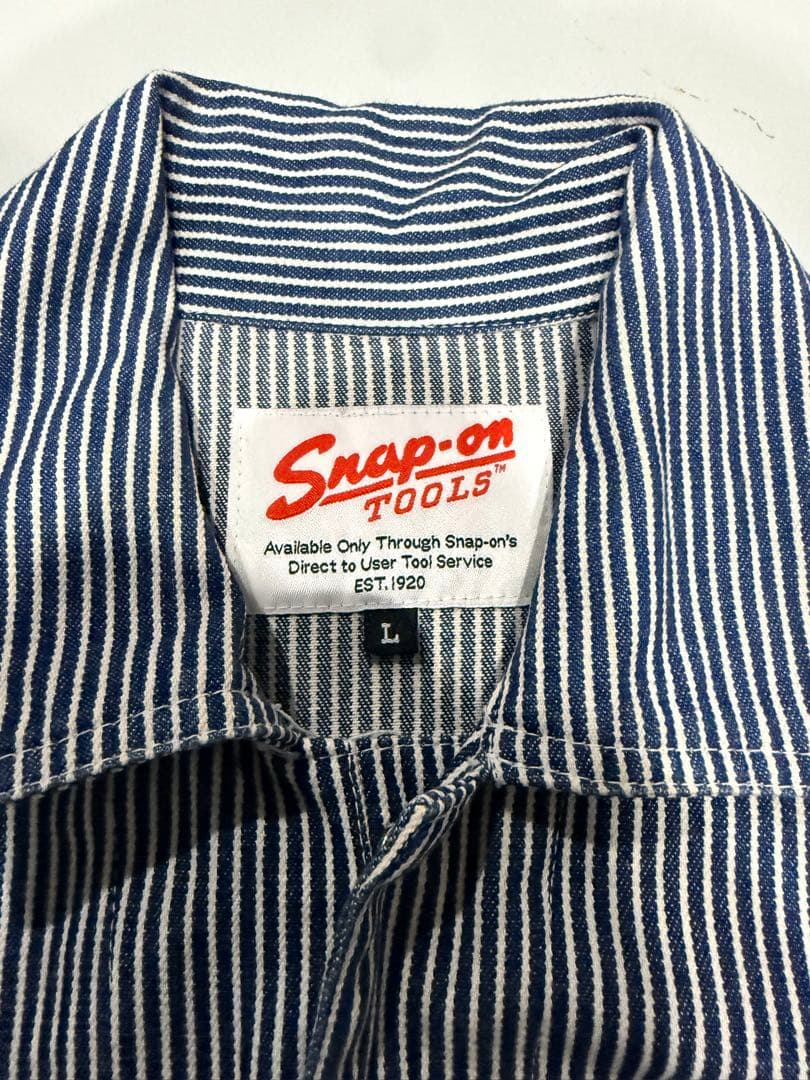 [最終値下げ] Snap-on ヒッコリー オーバーオール ツナギ Lサイズ