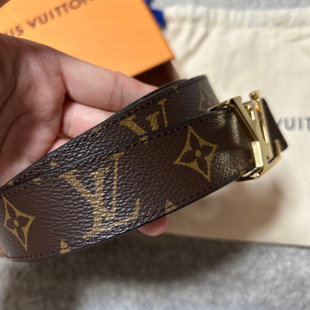 ルイヴィトン モノグラム サンチュール ブラウン LV ゴールド　ベルト
