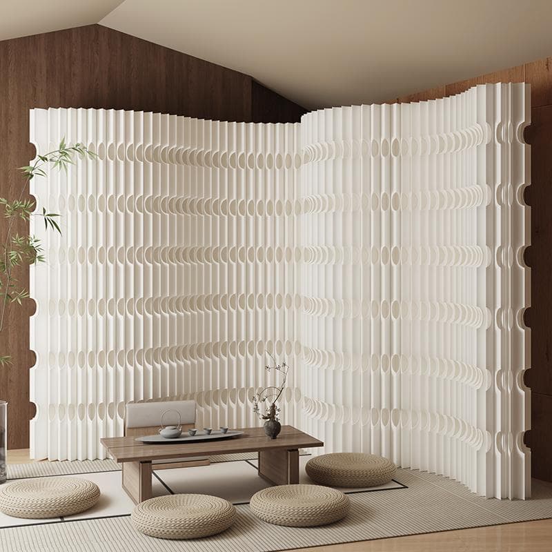 パーテーション間仕切り折り畳み式高さ2ｍ長さ1ｍ-2ｍ組立不要ついたて目隠し