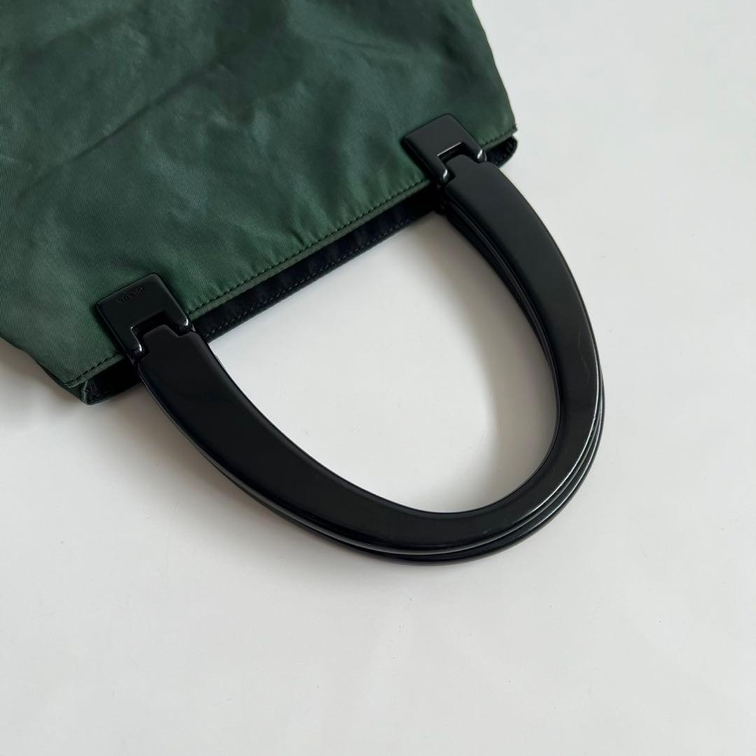 バッグ 90s PRADA PLASTIC HANDLE NYLON HAND BAG