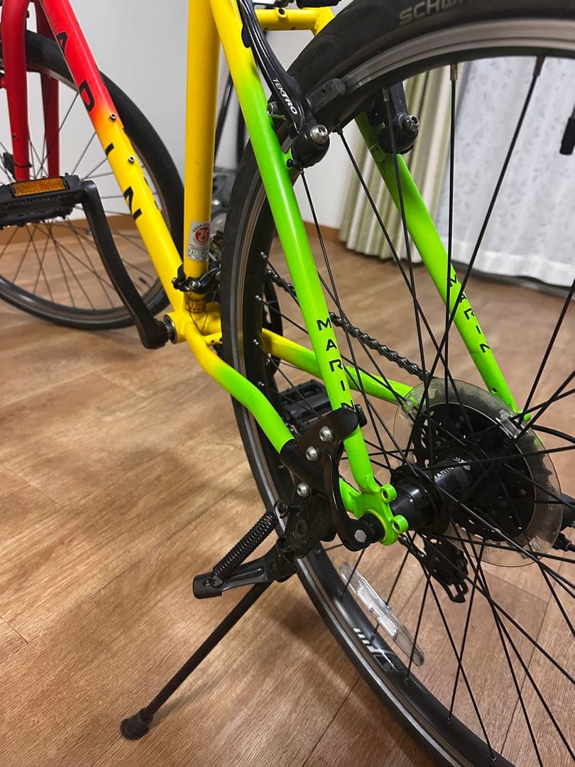 MARLIN クロスバイク レッド/イエロー/グリーン引き取り設定