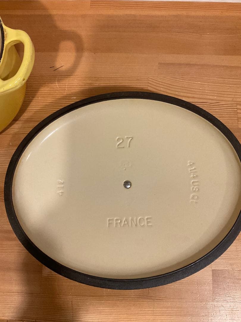 LE CREUSET ル・クルーゼ　両手鍋 イエロー