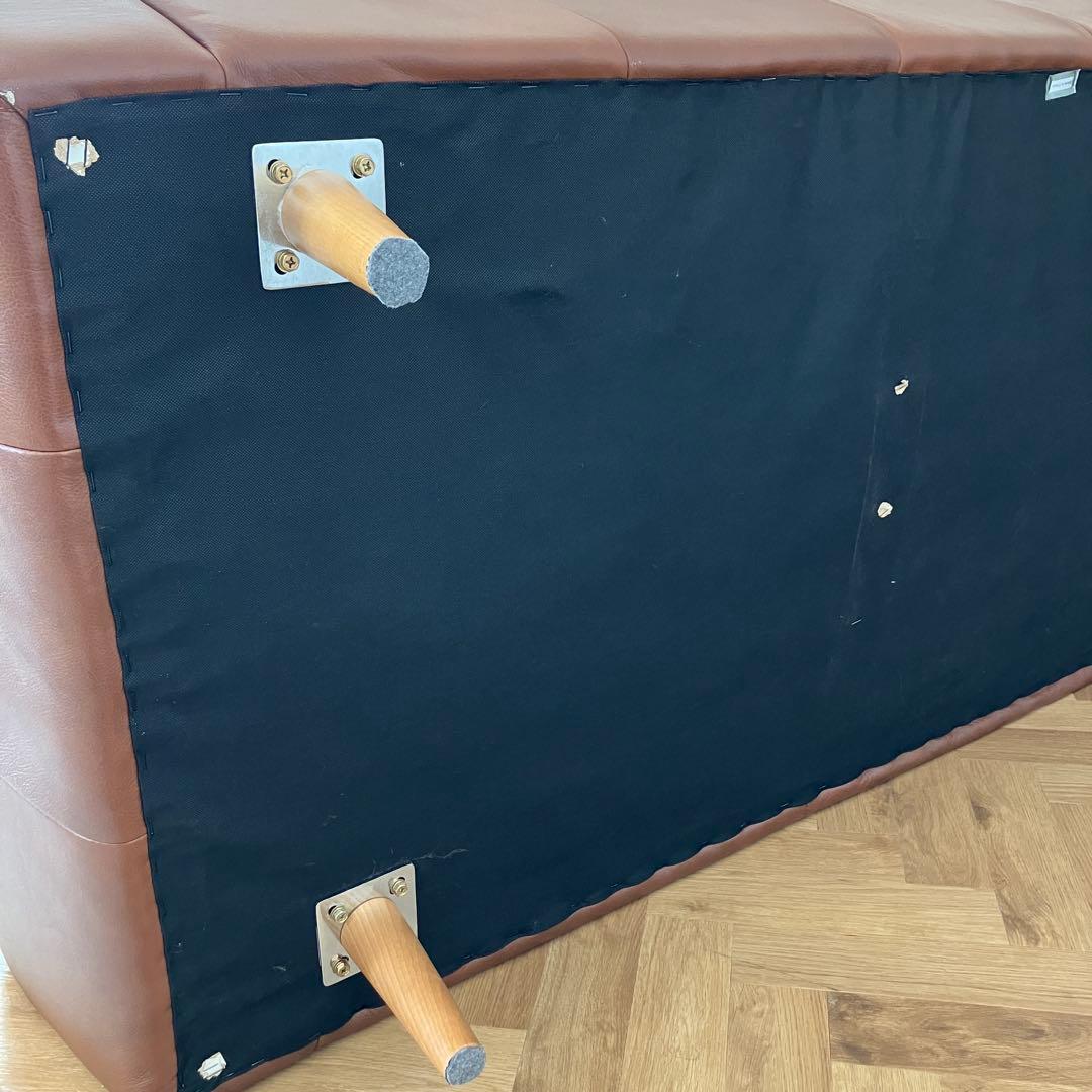 【送料込】unicoウニコ モルン レザーソファ3人掛け