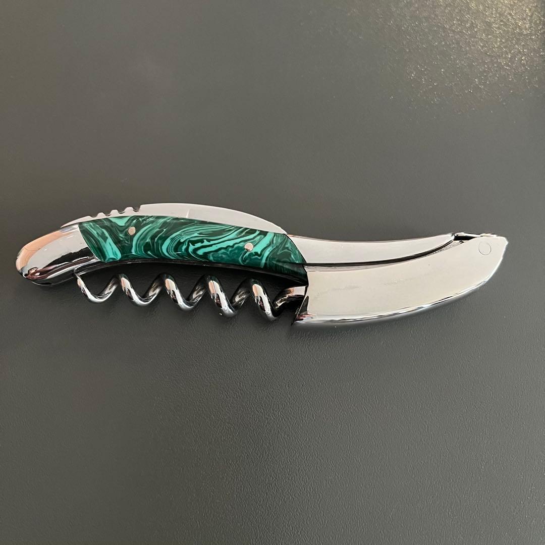 ［美品］ラギオール・アン・オブラック マラカイト ソムリエナイフ