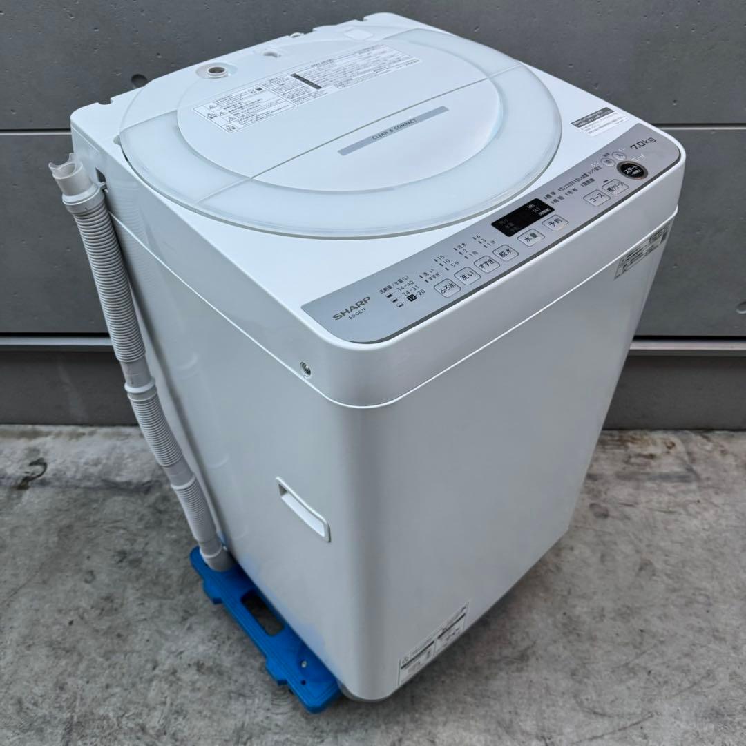39⭐️2022年製美品★シャープ　洗濯機　7KG 大容量　大型　一人暮らし