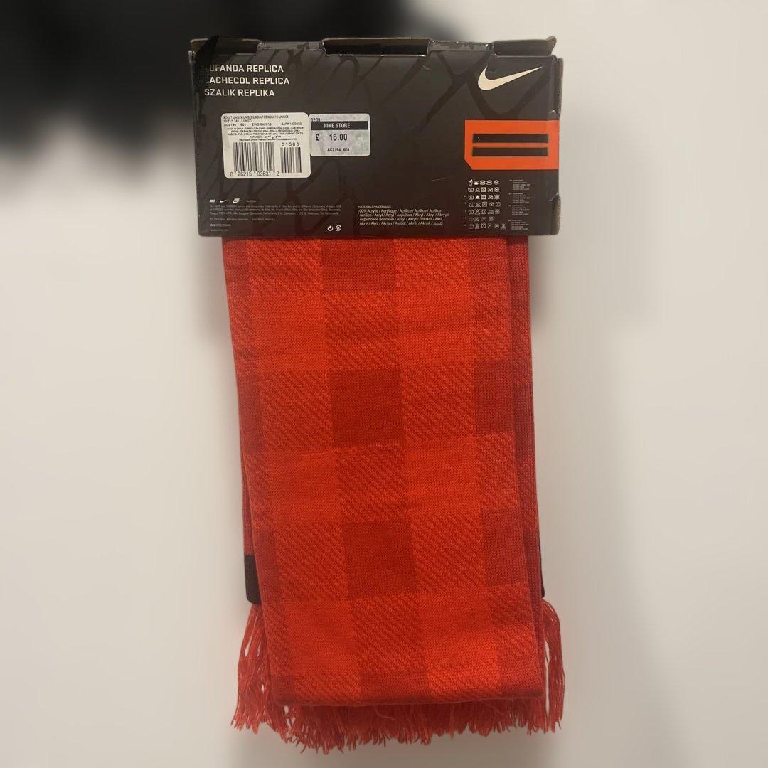 Nike マフラー　Manchester United 香川選手サイン入り