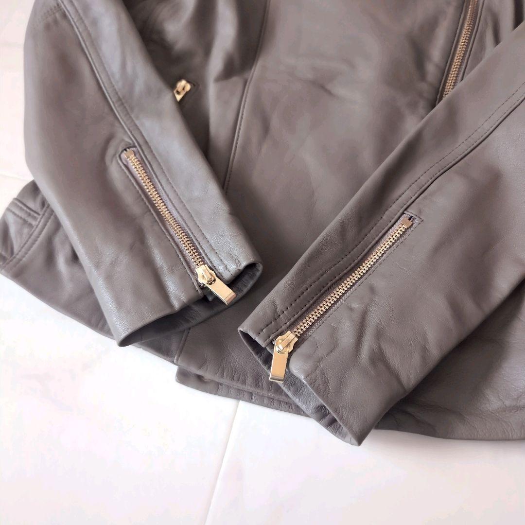 ノーブル ソフトラムレザー ライダース ブルゾン 40 羊革 2021AW