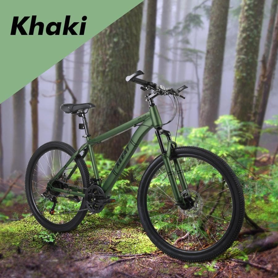 マウンテンバイク 26インチ シマノ製 21段変速 スタンド付 ネオン 2087