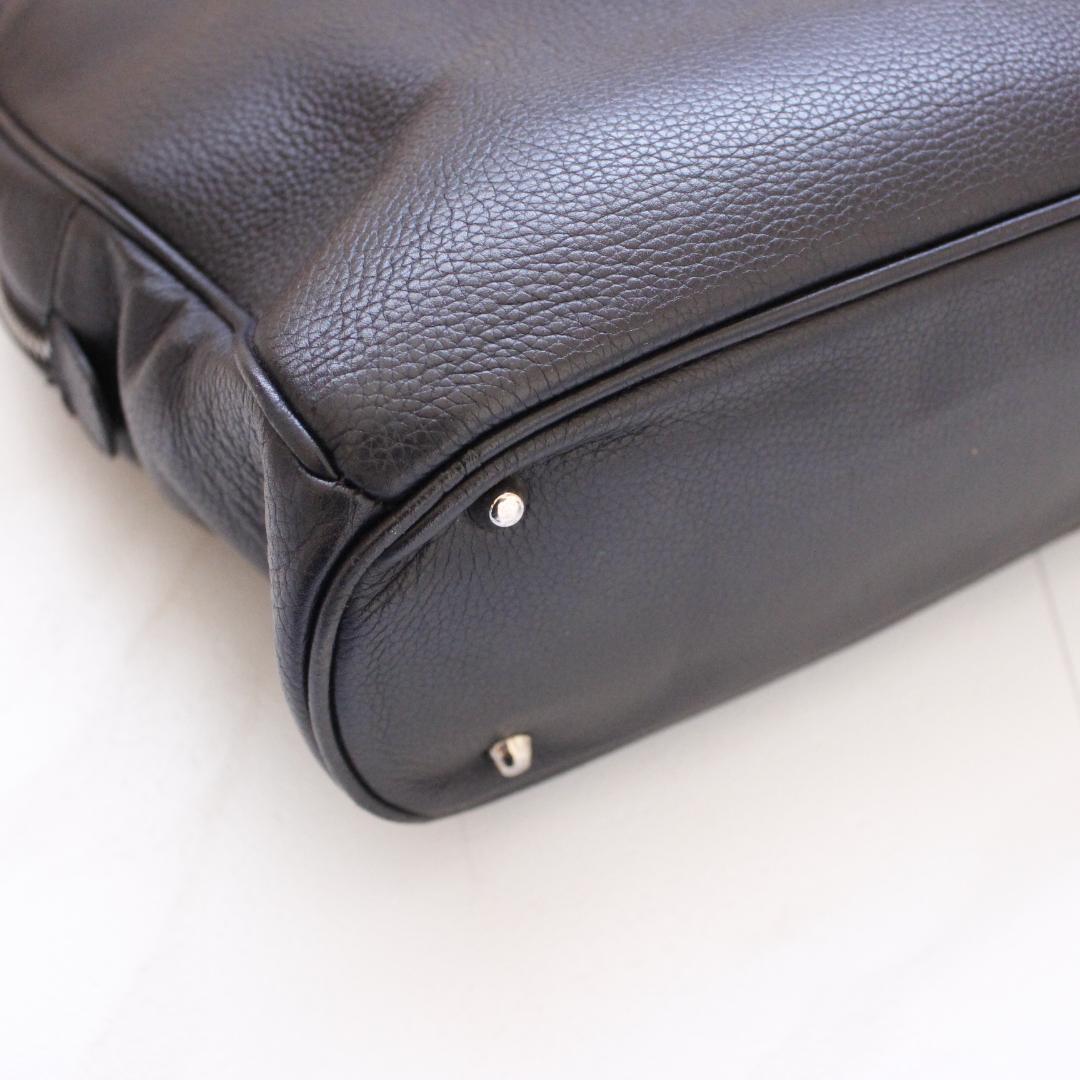 MORABITO ビジネスバッグ レザー ブラック 通勤用 トートバッグ