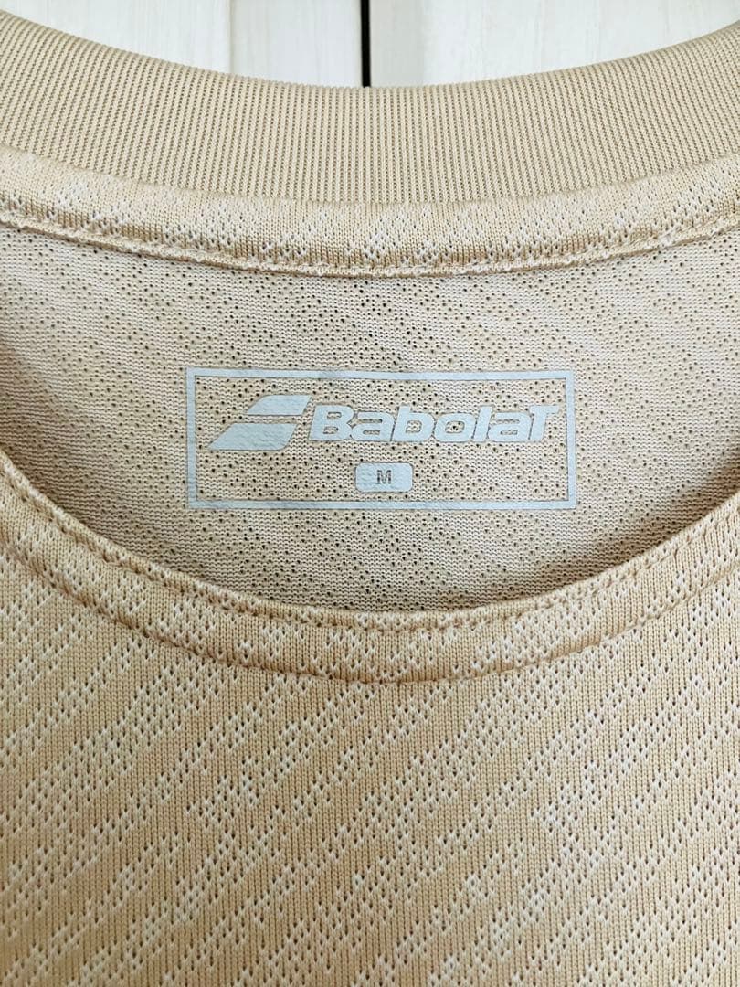 【超美品】BabolaTのテニスウェア（Tシャツ&パンツ）｜ベージュ×ブラウン