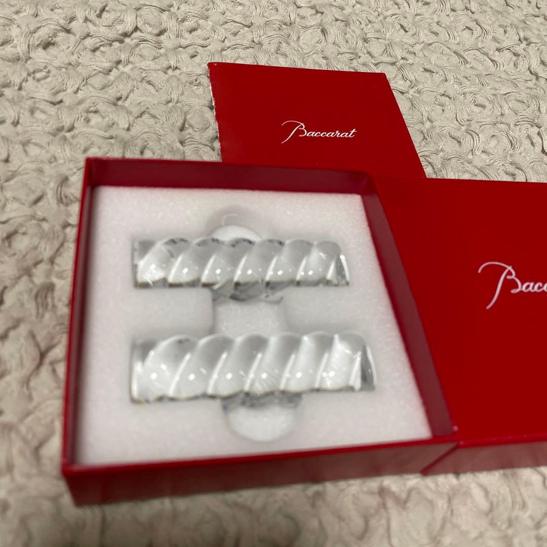 新品未使用 バカラ バンブーチョップスティックホルダー ペア 箸置き