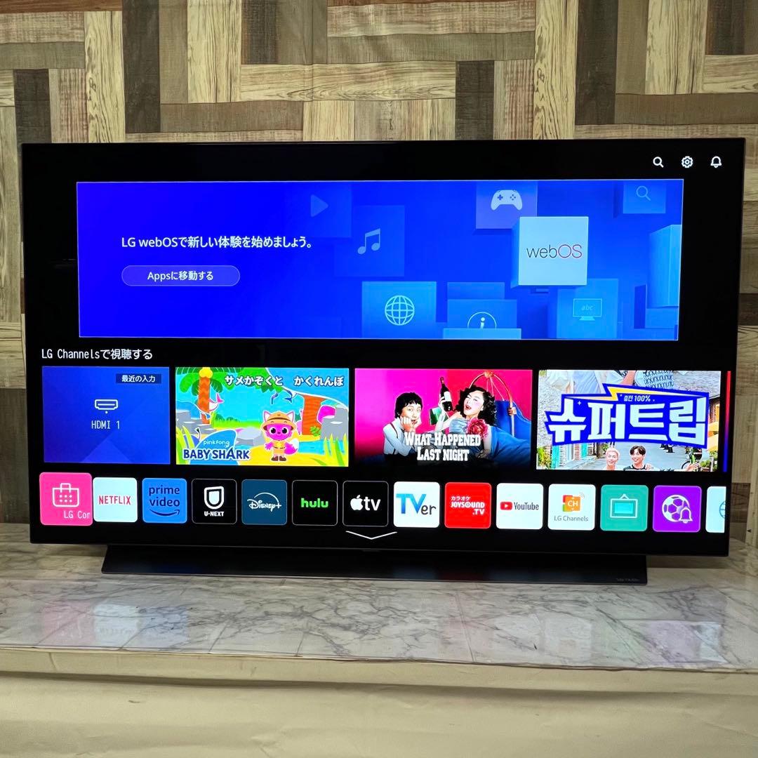 即日受渡❣️全国送料込3年前購入LG55型4k超高画質有機ELTV.ネット視聴可