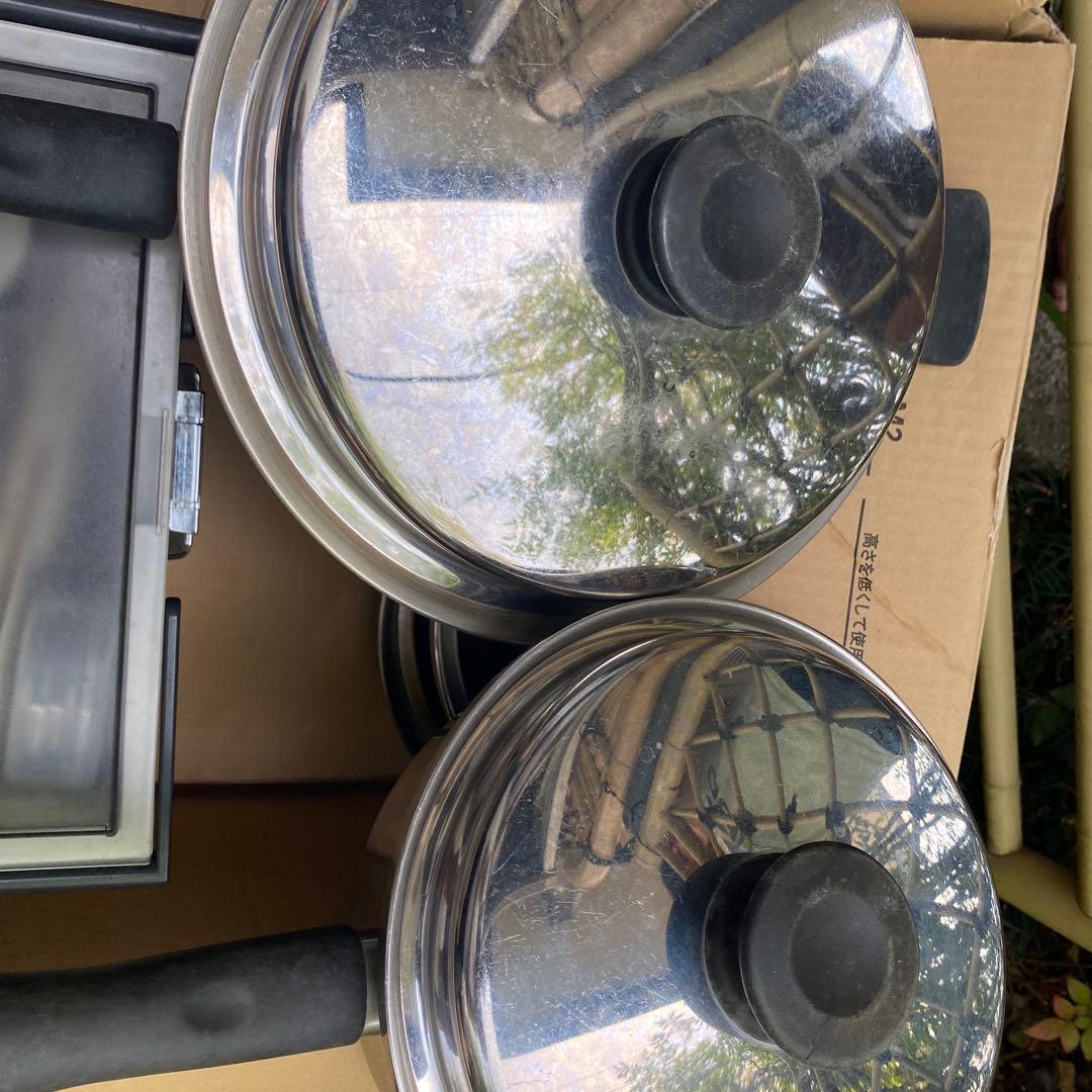 Amway 大・中フライパン・大・中・小ソースパン